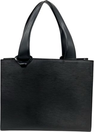 Louis Vuitton Black Epi Leather Handbag Tote Bag (Pre-Owned)