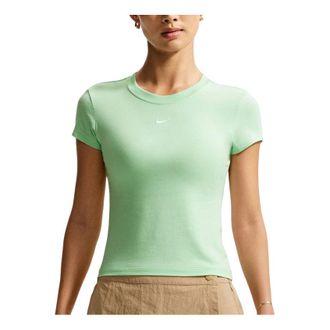 Nike (WMNS) Nike Crewneck Plain Short Sleeve T-Shirt Green FV5509-392