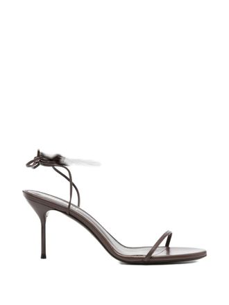 PARIS TEXAS Brown Open Toe Heels