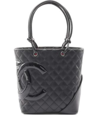 Chanel medium Cambon Ligne tote bag - women - Calf Leather - One Size - Black