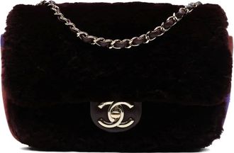 Chanel 2018-2019 kleine gewatteerde schoudertas met colourblocking en omslag - Rood