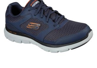Skechers Mens Flex Advance 4.0 Sneakers In Gray/navy