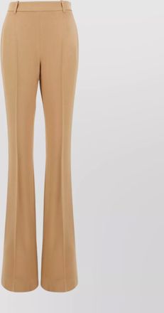 Ermanno Scervino flared viscose blend pant with belt loops