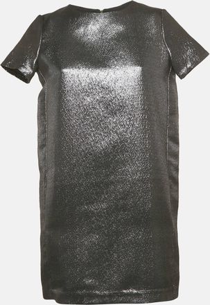 Maje Black Lurex Mini Shift Dress