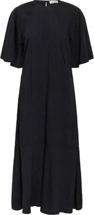 Soaked In Luxury Vrouwelijke Zwarte Jurk Slemmy Stijl - Dames - Maxi kleedjes - Zwart - XL - Leer - Kleedjes