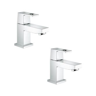 GROHE Juego De 2 Mezcladores Lavamanos De Agua Fr&iacute;a Grohe Eurocube Xs