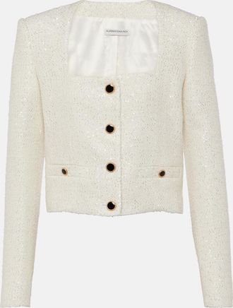 Alessandra Rich Sequined tweed jacket