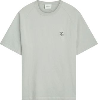 Filling Pieces Tops, Heren, Beige, S, Leer, Gebreid T-shirt Raglan