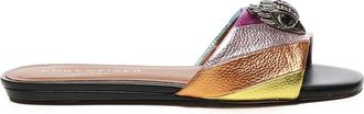 Kurt Geiger Regenboog Streep Rode Sandalen - Dames - Sandalen - Veelkleurig - 36 EU - Leer - Schoenen