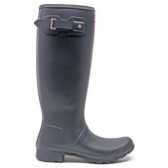 Hunter Original Tour Rubber Womens Calf Length Boots - UK 5 - US 7 Women - EU 38 - Navy - Size:UK 5