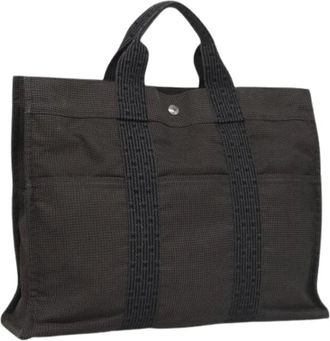 Herm&egrave;s Pre-owned Tote Bags, female, Gray, Size: ONE SIZE Pre-owned Fourre-tout Herline