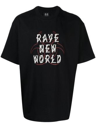 44 Label Group T-shirt met grafische print - Zwart