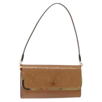 Louis Vuitton Pre-owned Shoulder Bags, female, Beige, Size: ONE SIZE Pre-owned Vintage Patent Leather Shoulder Bag