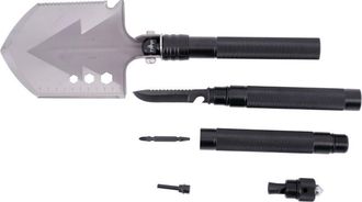 OEM Pala T&aacute;ctica Third M9809 De Acero 420 De Cm Total, Mango De Aluminio, Con 11 Usos Distintos En La Misma Pieza. Con Funda De Nylon