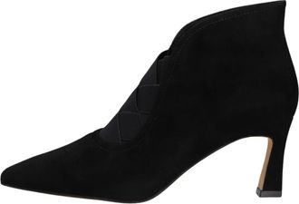Stefano Lauran H8191 Enkellaarsjes - Dames - Schoenen - Zwart - Maat: 38 EU Leer