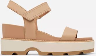 Sorel Womens Joanie Iv Sandal Wedge In Honest Beige