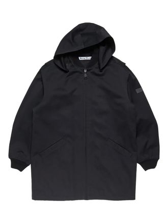 Acne Studios zip-up hooded coat - men - Fabric - 44 - Black