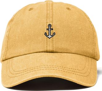 Dalix Anchor Dad Cap in Washed Gold at Nordstrom