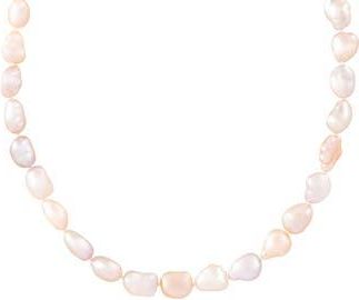 Splendid Pearls Rhodium Plated Sterling Silver 8-9mm Pink Cultured Freshwater Pearl Necklace at Nordstrom Rack