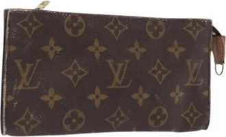 Louis Vuitton Pre-owned Canvas Pouch - Dames - Vintage Clutch - Bruin - ONE Size - Vintage