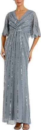 Mac Duggal Cape Sleeve Gown