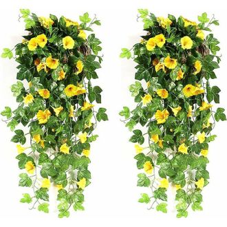 OEM Flores Artificiales Colgantes Para Uso Exterior, Flores Artificiales En Cascada Para Uso Interior, Plantas Artificiales Para Decoraci&oacute;n De Bodas, Jard