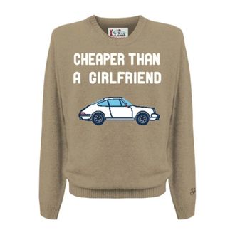 MC2 Saint Barth Round-neck Knitwear, male, Beige, L, Heron Sweatshirt