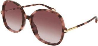 Chlo&eacute; Zonnebrillen - Dames - Zonnebrillen - Bruin - 57 MM - Accessoires