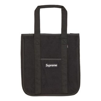 SUPREME FW18 Polartec Tote Bag Black SUP-FW18-892