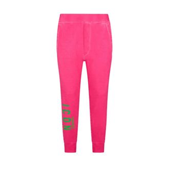 Dsquared2 Sweatpants, male, Pink, Size: XL Jogging Cotton Pants