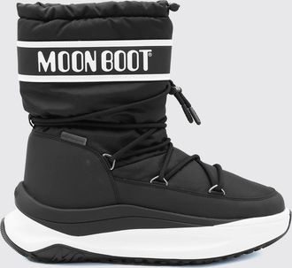Moon Boot Low Nylon Snow Boots with Logo and Chunky Sole