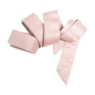 Maya Womens Sash Belt Ladies Satin Sash Tie Ribbon Bow Accessory for Bridesmaids Bridal Wedding Prom Evening Occasion Frosted Pink S-M