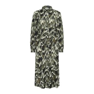 Kaffe Shirt Kleedjes - Dames - Shirt Kleedjes - Groen - L - Kleedjes