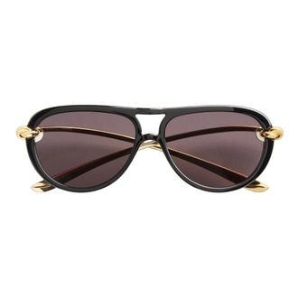 Bottega Veneta Accessoires, Dames, Zwart, ONE Size, Knot Aviator Zonnebril
