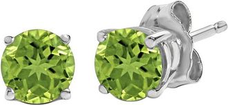 House of Brilliance Haus Of Brilliance Colorful Gemstones 14K 1.10 Ct. Tw. Peridot Stud Earrings