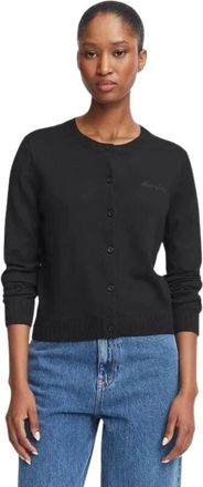 Guess Cardigan met knopen vooraan - Dames - Vesten - Zwart - XS - Wol - Truien & Vesten