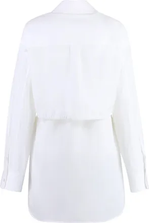 Alexander Wang Womens White Cotton Shirtdress Dress