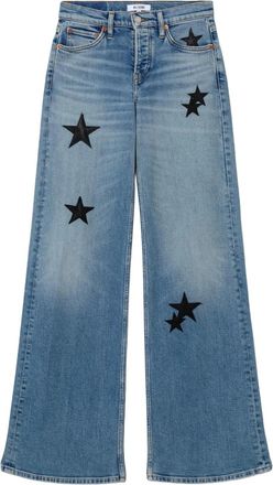Re/Done Jeans a gamba ampia - Blu