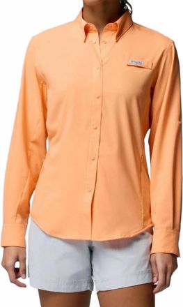Columbia Pfg Tamiami Ii Long Sleeve Shirt In Bright Nectar