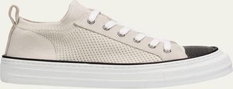 Brunello Cucinelli Knit Monili Cap-Toe Sneakers