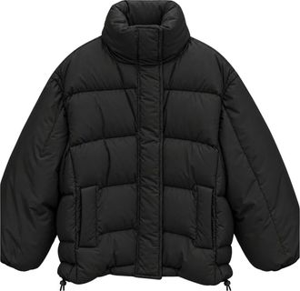 Erika Cavallini Semi Couture Piumino Terry - - Jackets - Donna - Nero - M