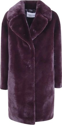 Stand Studio Camille Cocoon Coat - Jackets - Mujer - P&uacute;rpura - 2XS