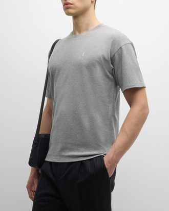 Saint Laurent Mens YSL Pique T-Shirt