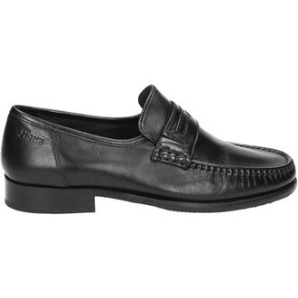 Sioux Schoenen, Heren, Zwart, 46 EU, Leer, Zwarte Instappers Ched-H