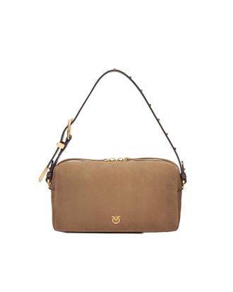 Pinko Medium Gradient Suede Leather Bauletto Bag