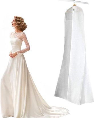 OEM Funda Transpirable Para Ropa De 180 Cm: Protecci&oacute;n Para Vestidos De Novia, Vestidos De Noche Y Abrigos Largos