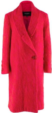 Paper London pink mohair coat Size M