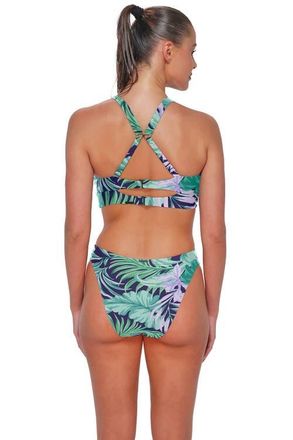 Sunsets Dora Double Tab Bikini Swim Bottoms in Palm Shade at Nordstrom, Size X-Small