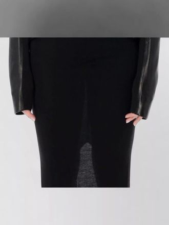 Rick Owens naska leather biker jacket slim sleeves