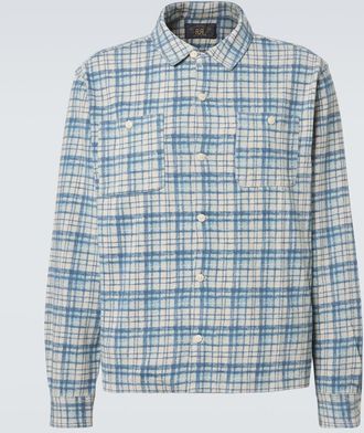 Ralph Lauren Plaid cotton and linen jersey shirt